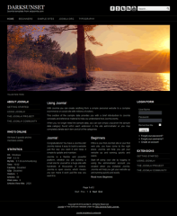 Free joomla 2.5 template with slideshow: a4joomla-darksunset-free