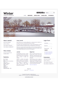 Minimalist free joomla 2.5 template with slideshow: a4joomla-winter-free