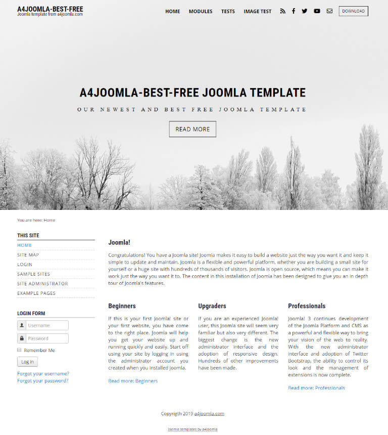 Best free joomla template