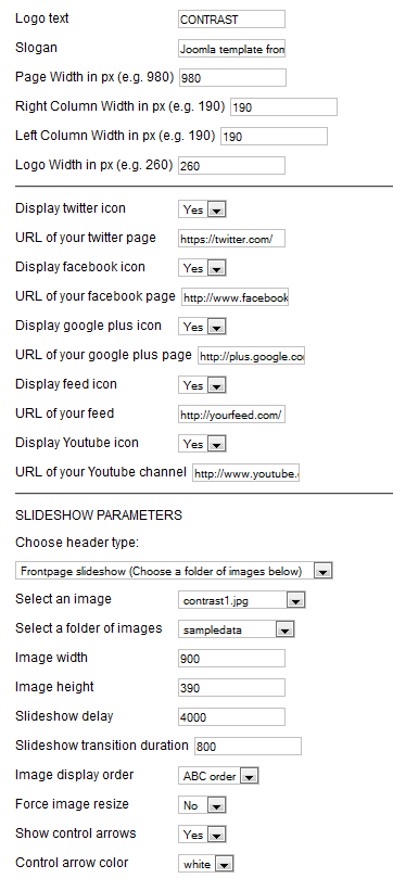 contrast-free-params