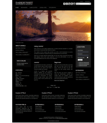 Pro joomla 2.5 template with slideshow: a4joomla-Darksunset