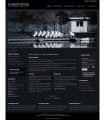 Pro joomla 2.5 template with slideshow: a4joomla-Darktones