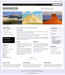 Pro joomla 2.5 template with slideshow: a4joomla-Deserted