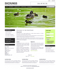 Pro joomla 2.5 template with slideshow: a4joomla-Ducklings