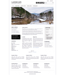 Pro joomla 2.5 template with slideshow: a4joomla-Landscape