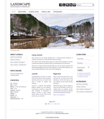 Free joomla 2.5 template with slideshow: a4joomla-landscape-free