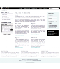 Pro joomla 2.5 template: a4joomla-Mini