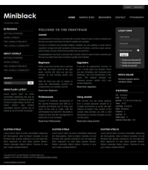 Pro joomla 2.5 template: a4joomla-Miniblack