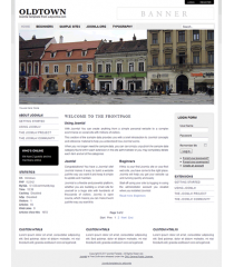 Pro joomla 2.5 template with slideshow: a4joomla-Oldtown