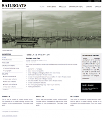 Pro joomla 2.5 template with slideshow: a4joomla-Sailboats