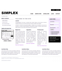 Pro joomla 2.5 template: a4joomla-Simplex
