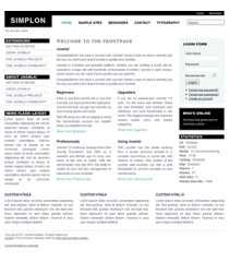 Pro joomla 2.5 template: a4joomla-Simplon