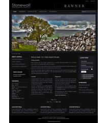 Pro joomla 2.5 template with slideshow: a4joomla-Stonewall