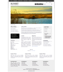 Pro joomla 2.5 template with slideshow: a4joomla-Sunset