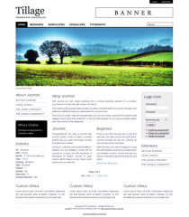 Pro joomla 2.5 template with slideshow: a4joomla-Tillage