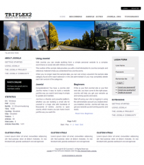 Pro minimalist joomla 2.5 template with slideshow: a4joomla-Triplex2