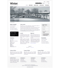 Minimalist pro joomla 2.5 template with slideshow: a4joomla-Winter