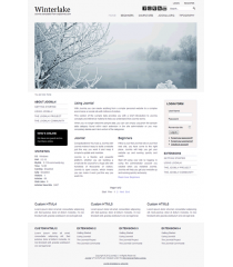 Pro joomla 2.5 template with slideshow: a4joomla-Winterlake