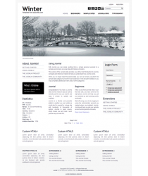 Minimalist pro joomla 2.5 template with slideshow: a4joomla-Winter