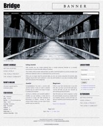Free joomla 2.5 template with slideshow: a4joomla-bridge-free