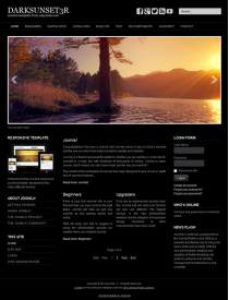 Responsive free joomla 3 template: a4joomla-darksunset3R-free