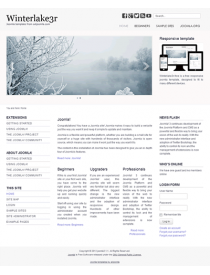 Responsive free joomla 3 template: a4joomla-winterlake3R-free