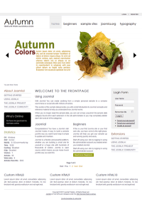 Pro joomla 2.5 template with slideshow: a4joomla-Autumn