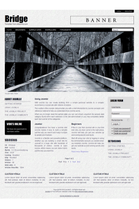 Pro joomla 2.5 template with slideshow: a4joomla-Bridge