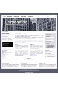 Pro joomla 2.5 template: a4joomla-Corporation