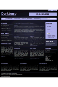 Pro joomla 2.5 template: a4joomla-Darkbase