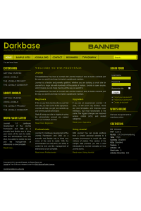 Free joomla 2.5 template: a4joomla-Darkbase-free