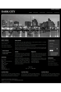 Pro joomla 2.5 template with slideshow: a4joomla-Darkcity