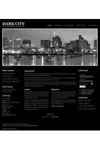 Free joomla 2.5 template with slideshow: a4joomla-darkcity-free