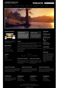 Responsive professional joomla 3.x template: a4joomla-darksunset3R