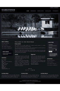 Pro joomla 2.5 template with slideshow: a4joomla-Darktones