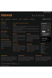 Pro joomla 2.5 template: a4joomla-Darkwork