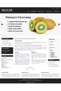 Pro joomla 2.5 template with slideshow: a4joomla-Dealer