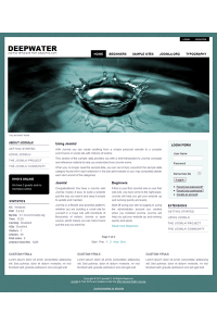 Pro joomla 2.5 template with slideshow: a4joomla-deepwater
