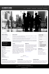 Pro joomla 2.5 template with slideshow: a4joomla-Downtown