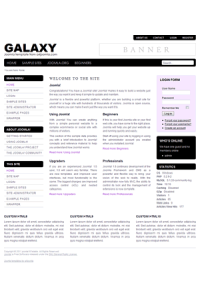 Pro joomla 2.5 template: a4joomla-Galaxy