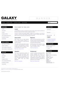 Free joomla 2.5 template: a4joomla-Galaxy-free
