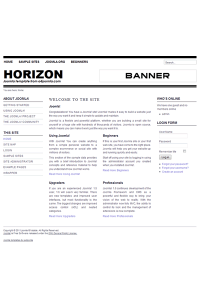 Free joomla 2.5 template: a4joomla-Horizon-free