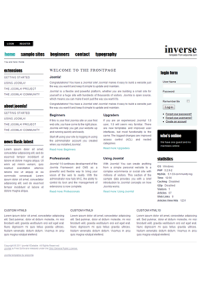 Pro joomla 2.5 template: a4joomla-Inverse