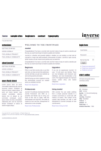 Minimalist free joomla 2.5 template: a4joomla-inverse-free