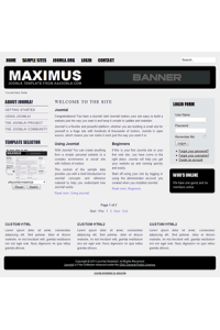 Pro joomla 2.5 template: a4joomla-Maximus