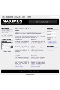 Free minimalist joomla 2.5 template: a4joomla-Maximus-free