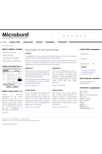 Free minimalist joomla 2.5 template: a4joomla-Microburst-free