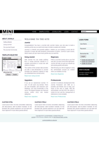 Pro joomla 2.5 template: a4joomla-Mini