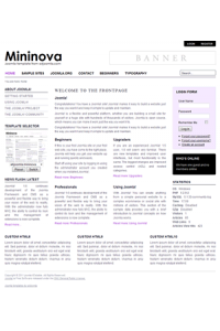 Pro joomla 2.5 template: a4joomla-Mininova