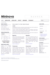 Free minimalist joomla 2.5 template: a4joomla-Mininova-free